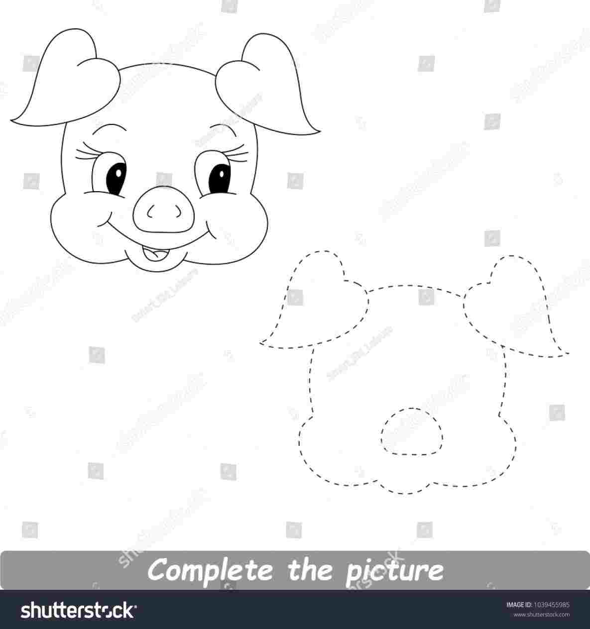 1185x1264 pig face drawing easy to draw a cartoon pig in few - Pig Face Drawing