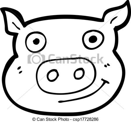 450x417 Pig Face Drawing - Pig Face Drawing