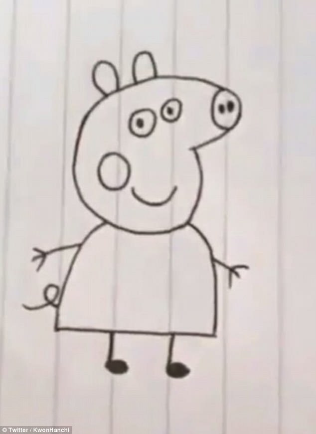 634x871 Twitter Left Horrified As Peppa Pig's 'front Face' Is Revealed - Pig Face Drawing