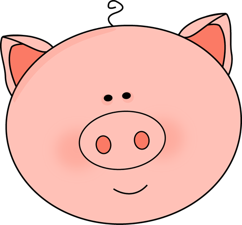 500x465 Cute Pig Face Drawing - Pig Face Drawing