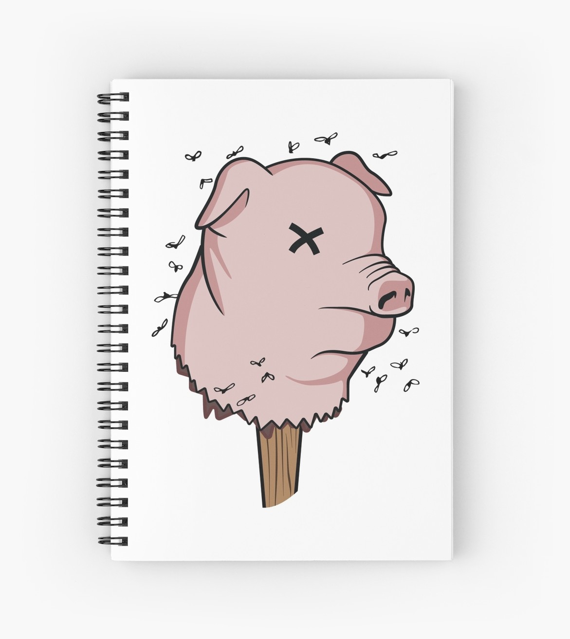 1171x1313 lord of the flies pig head spiral notebooks - Pig Head Drawing