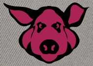 190x134 head pig drawing snapback cap spreadshirt - Pig Head Drawing