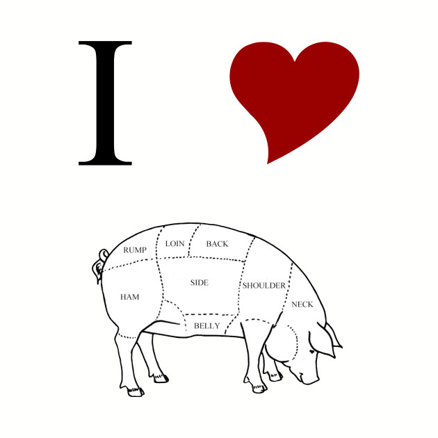 630x630 i love pork - Pig Heart Drawing