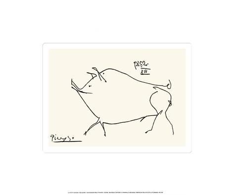 473x394 Pig Serigraph - Pig Line Drawing