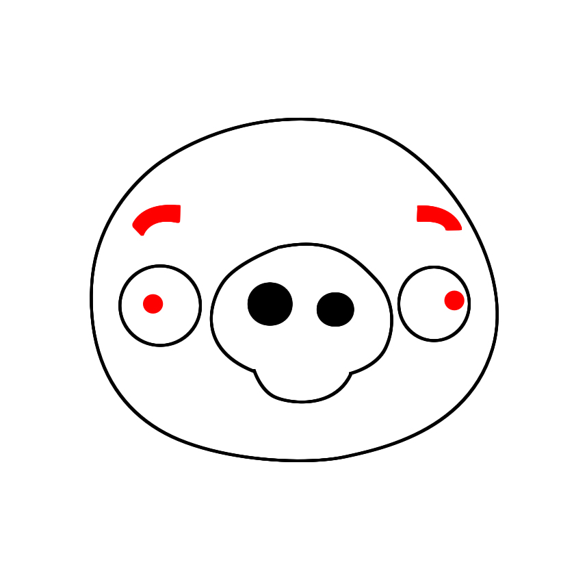 858x850 How To Draw A Pig Snout - Pig Nose Drawing