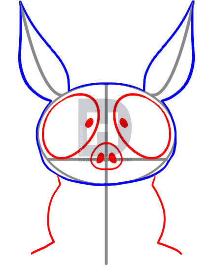 432x544 How To Draw P Chan, Step - Pig Nose Drawing