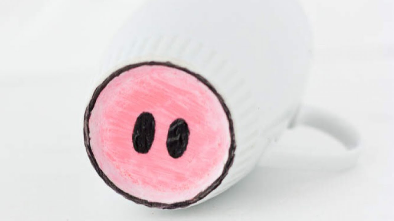 1280x720 Make A Pig Nose Cup - Pig Nose Drawing