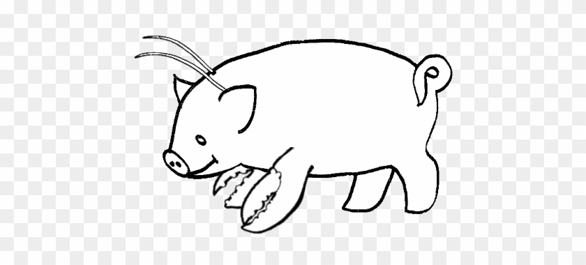 840x380 inspirational cartoon pig outline cartoon pig - Pig Outline Drawing