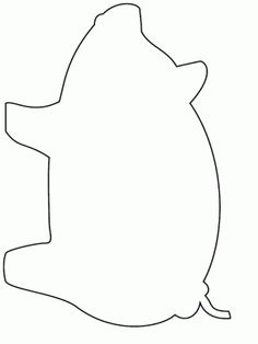 236x314 Pig Outline Clip Art - Pig Outline Drawing
