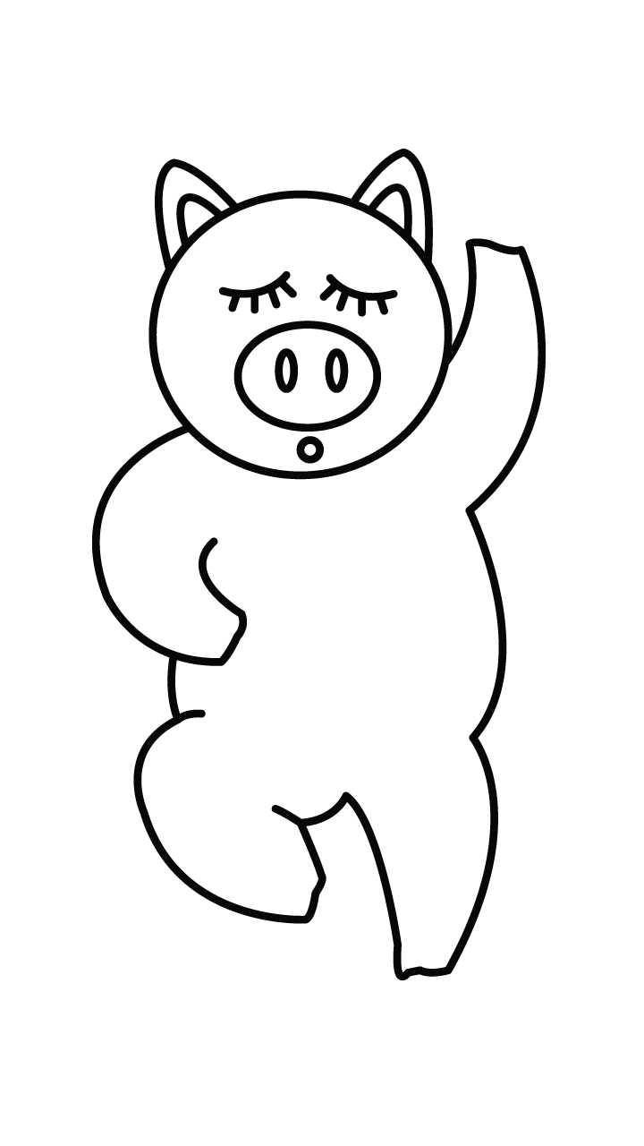 720x1280 Collection Of Free Pig Drawing Easy Download On Ui Ex - Pig Pictures Drawing