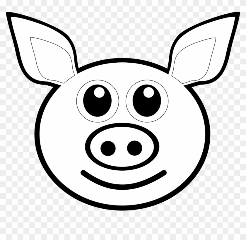 840x820 adult pig line art clip on clipart pig drawing library - Pig Pictures Drawing