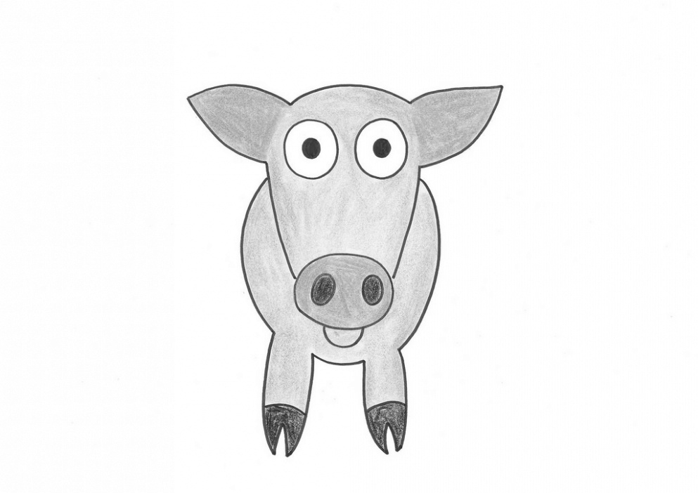 993x702 Pig Drawing Images For Kids Coloring Site - Pig Pictures Drawing
