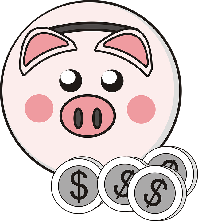 645x720 free photo piggy bank drawing money coins saving little pig - Piggy Bank Drawing