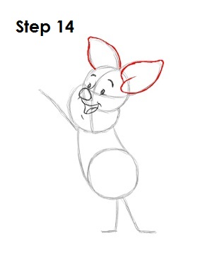 300x388 How To Draw Piglet - Piglet Drawing
