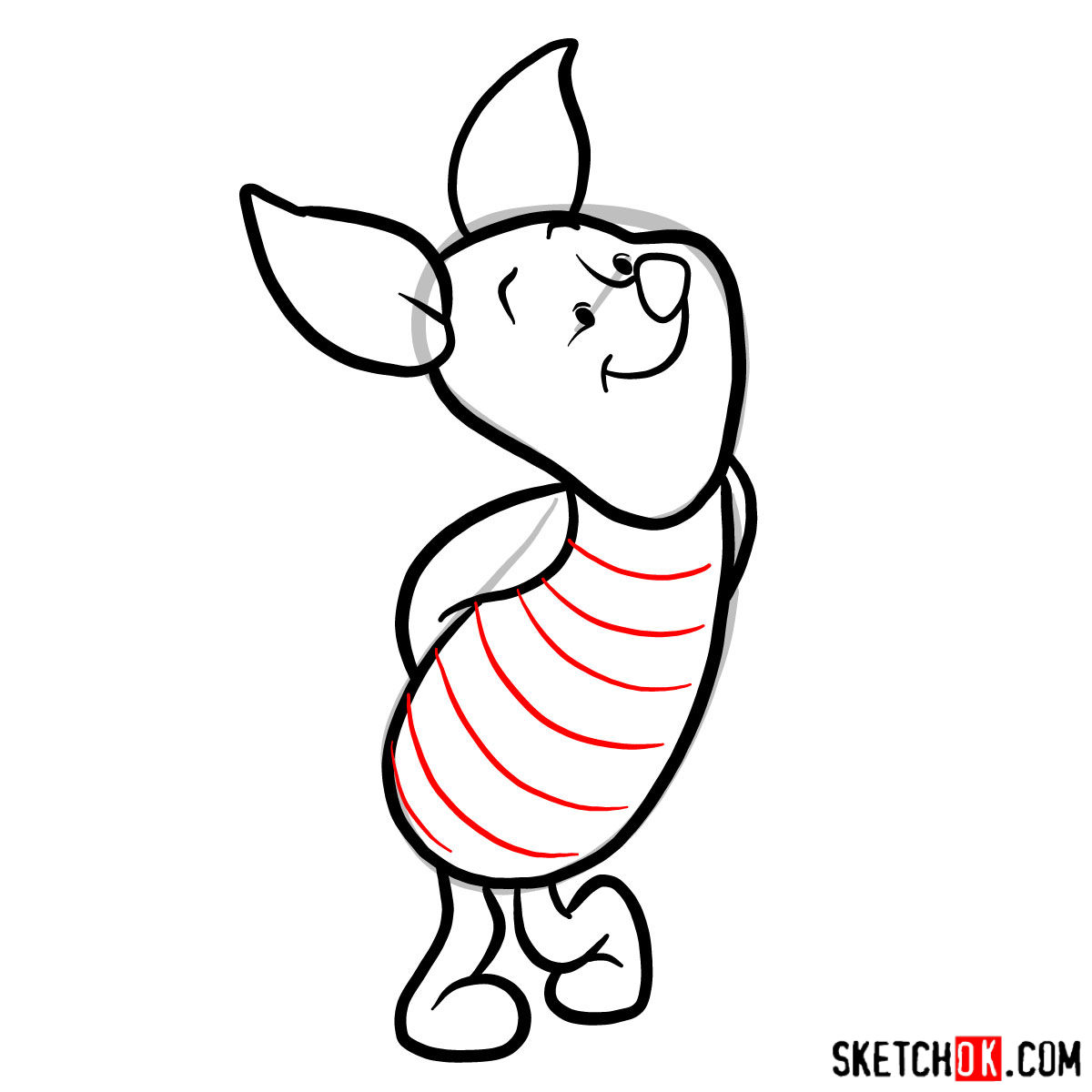 1200x1200 How To Draw Piglet Winnie The Pooh - Piglet Drawing
