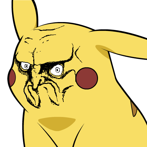 480x480 no give pikachu a face know your meme - Pikachu Cat Drawing