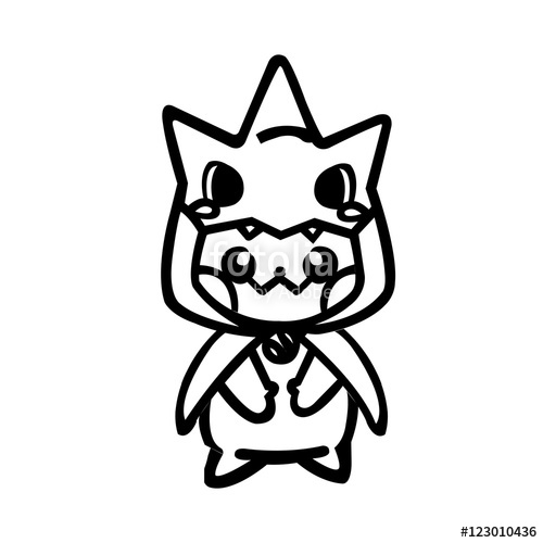 500x500 pikachu line art drawing stock image and royalty free vector - Pikachu Cat Drawing