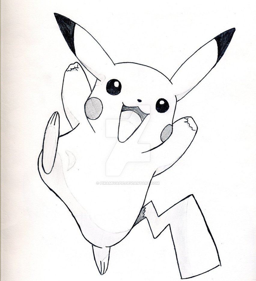 852x937 Pikachu Drawing - Pikachu Drawing