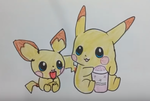 300x203 How To Draw Pikachu Cute And Easy Step - Pikachu Drawing Easy