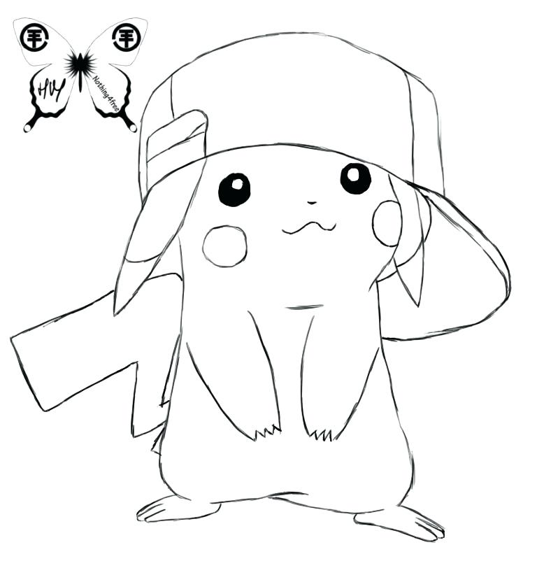 788x802 Pikachu How To Draw Drawing Cute Drawings Cute On Free How To Make - Pikachu Drawing Easy