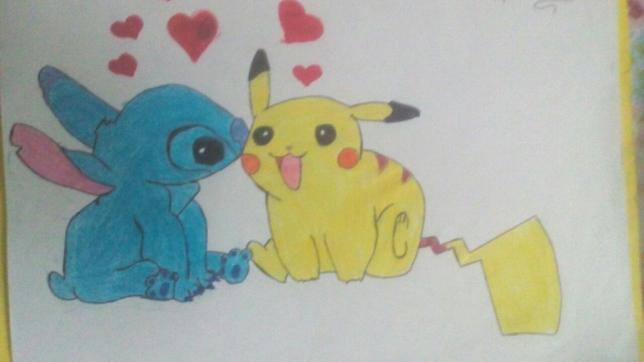 1280x720 easy to draw pikachu pikachu y stitch dibujos de joshi saynt - Pikachu Easy Drawing