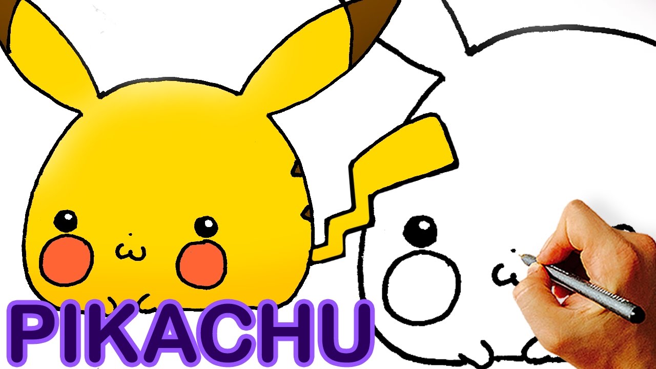 1280x720 Very Easy! How To Draw Cute Chibi Pikachu Step - Pikachu Easy Drawing