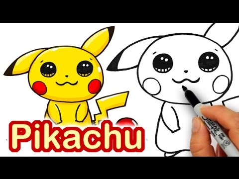 480x360 cute pikachu easy drawing kids youtube - Pikachu Easy Drawing