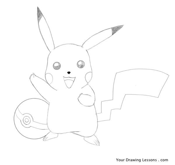 600x567 How To Draw Pikachu Your Drawing Lessons - Pikachu Images For Drawing