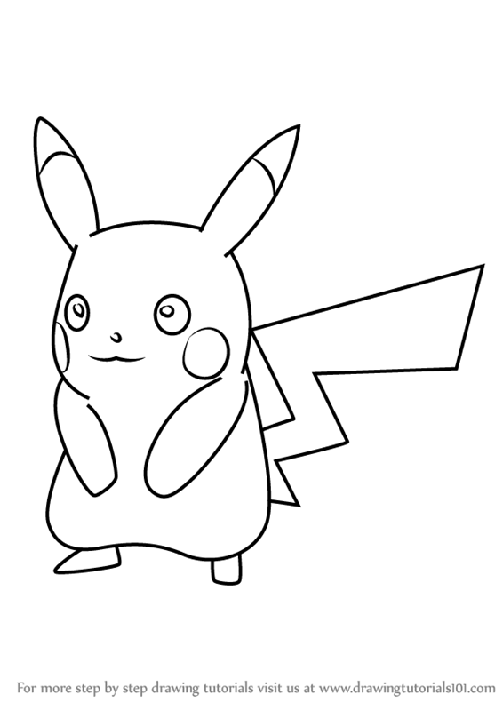 566x800 Learn How To Draw Pikachu From Pokemon Go - Pikachu Images For Drawing