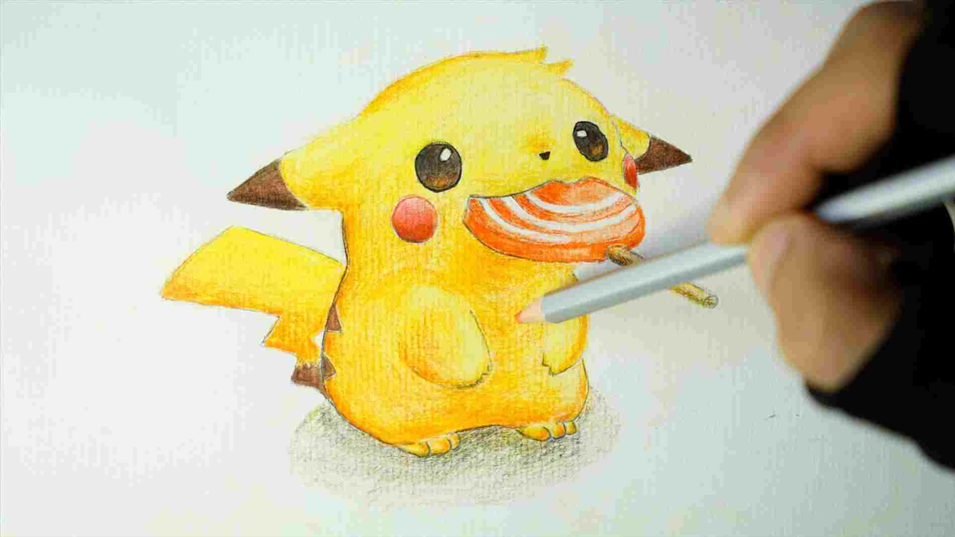 1900x1068 how pikachu drawing cute to draw cute pikachu with costume hood - Pikachu Images For Drawing