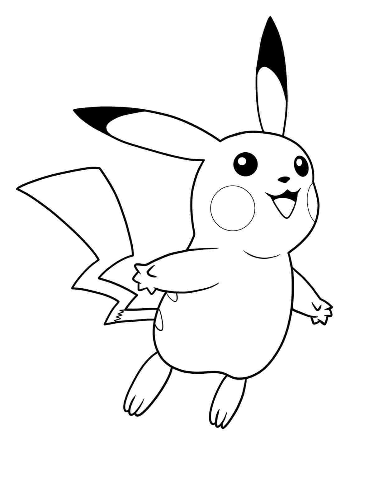 Pikachu Line Drawing at PaintingValley.com | Explore collection of ...