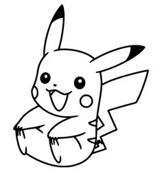 236x253 Pokemon Pikachu Line Drawing - Pikachu Line Drawing
