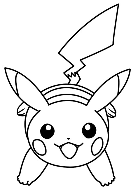 Pikachu Line Drawing at PaintingValley.com | Explore collection of ...