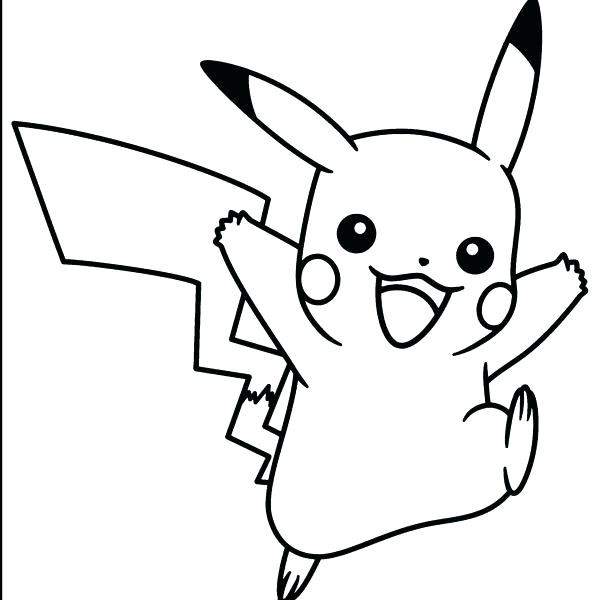 Pikachu Line Drawing at PaintingValley.com | Explore collection of ...