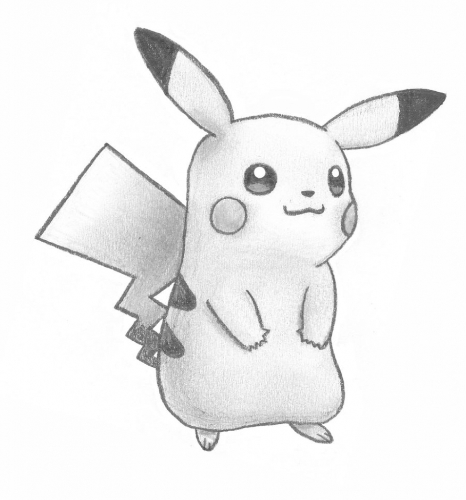 Pikachu Pencil Drawing