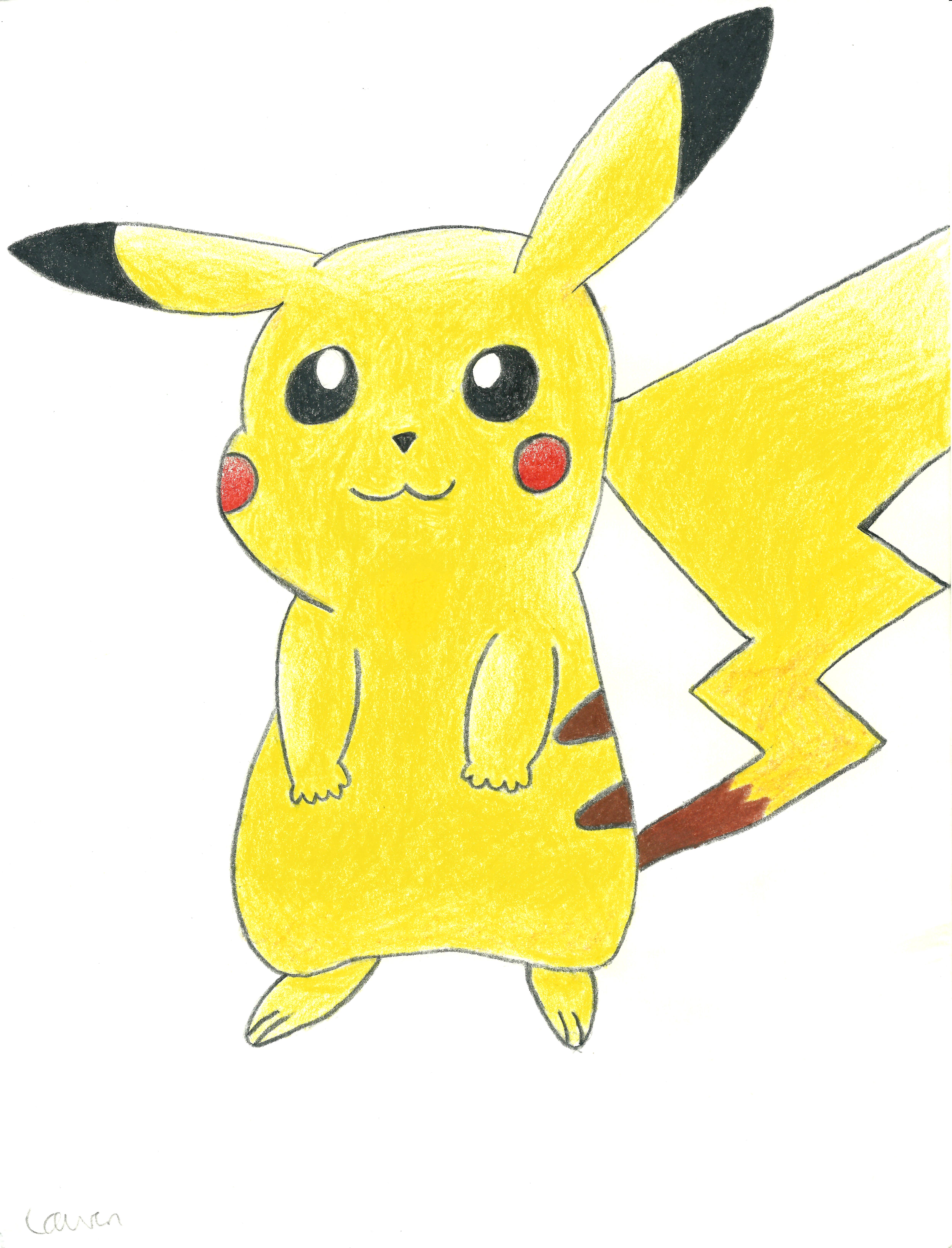 Unique Pikachu Drawing Sketch for Kids