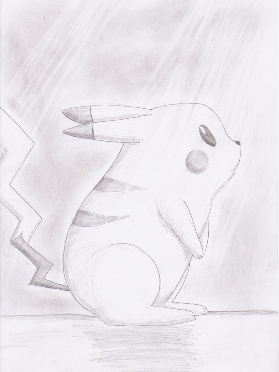 900x1198 Pikachu Drawing In Pencil - Pikachu Pencil Drawing