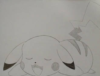 330x250 sleepy pikachu - Pikachu Pencil Drawing