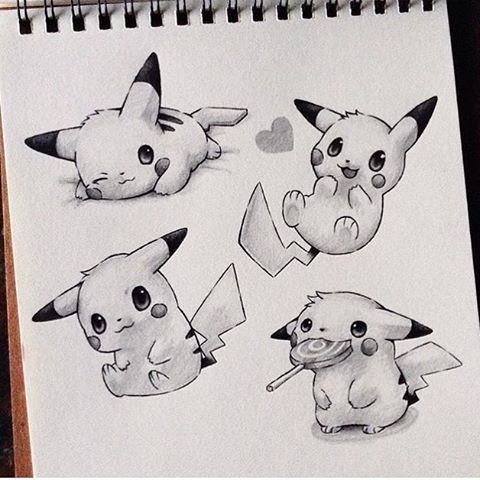 480x480 Cute Pikachu - Pikachu Pencil Drawing