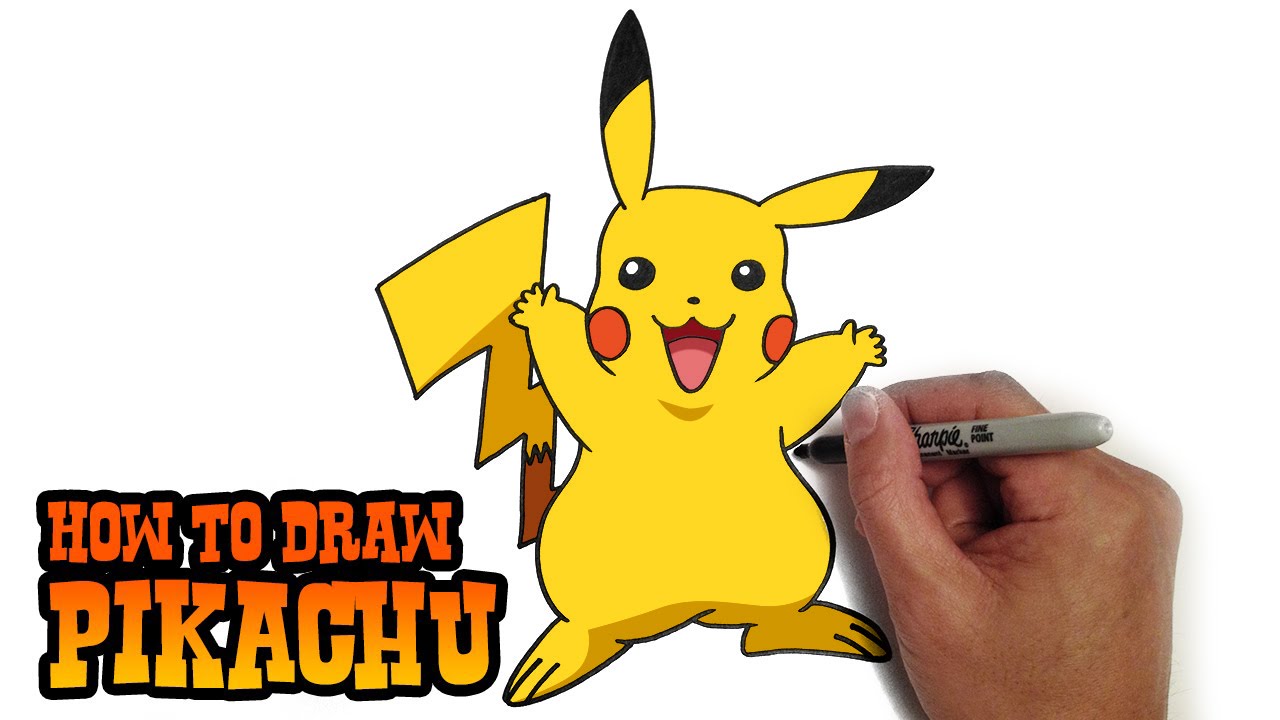 1280x720 How To Draw Pikachu Pokemon - Pikachu Pictures Drawing