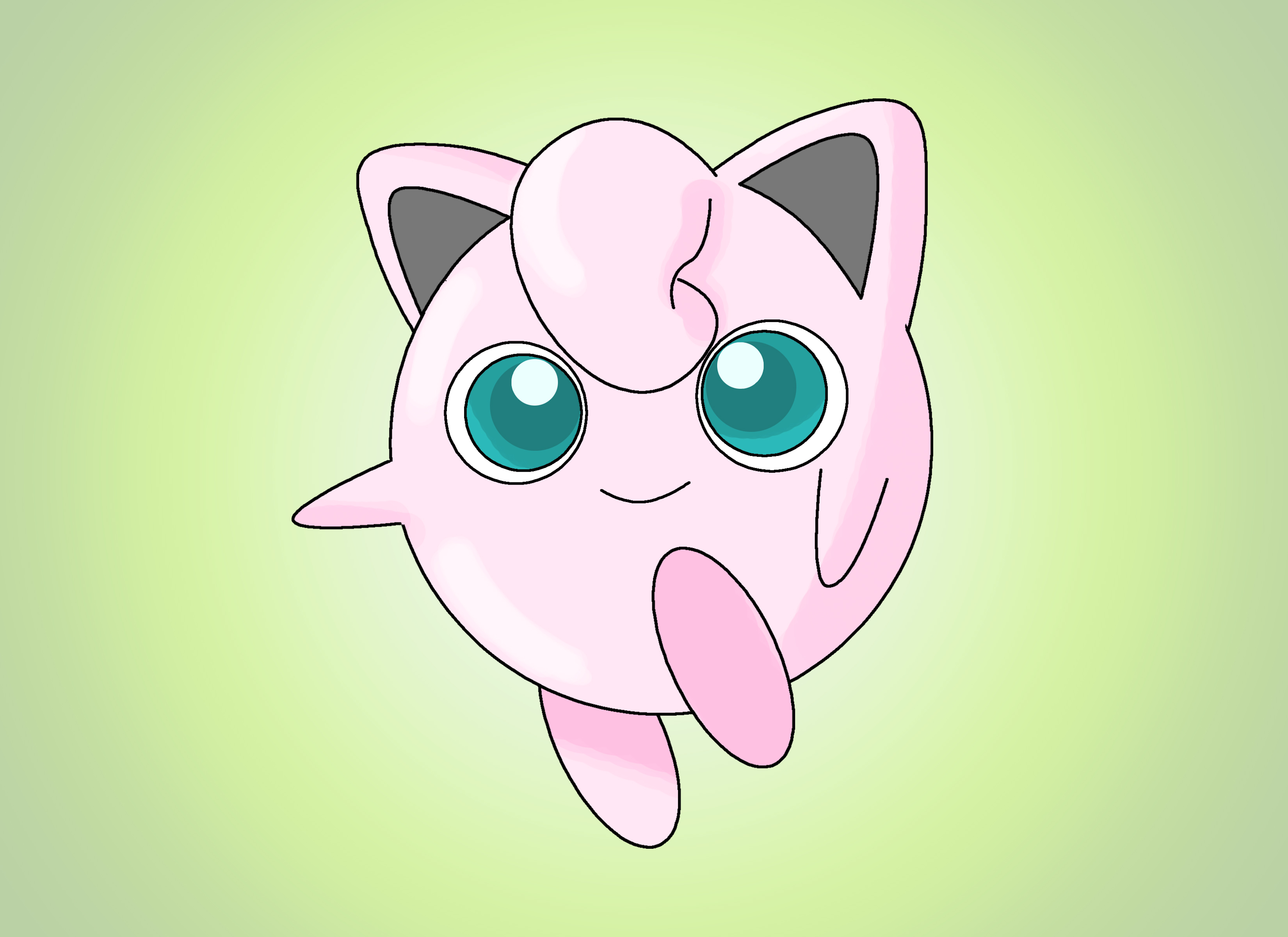 3300x2400 How To Draw Jigglypuff Steps - Pikachu Simple Drawing