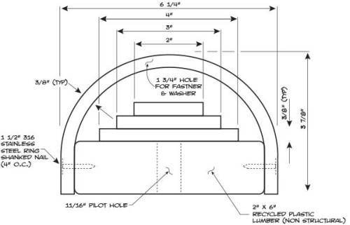500x321 fend off concrete pile dock bumpers for boats - Pile Drawing