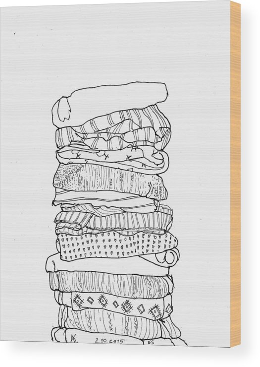 525x740 pile wood print - Pile Drawing