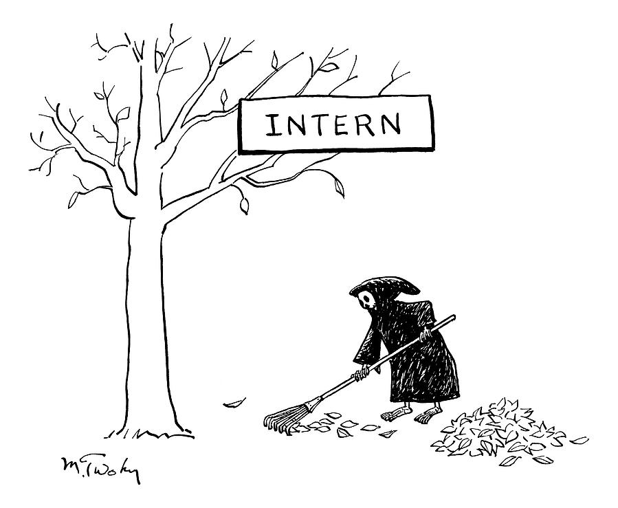 899x739 the grim reaper rakes up a pile of leaves drawing - Pile Drawing