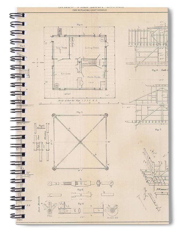 770x1000 u s coast guard drawing of a screw pile lighthouse spiral - Pile Drawing