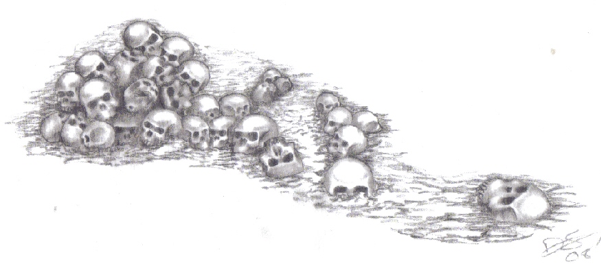 875x391 huge collection of 'pile of skulls drawing' download more than - Pile Of Bones Drawing