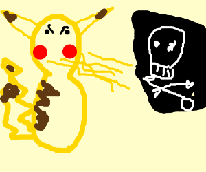300x250 pikachu used thundershock on a pile of bones! drawing - Pile Of Bones Drawing