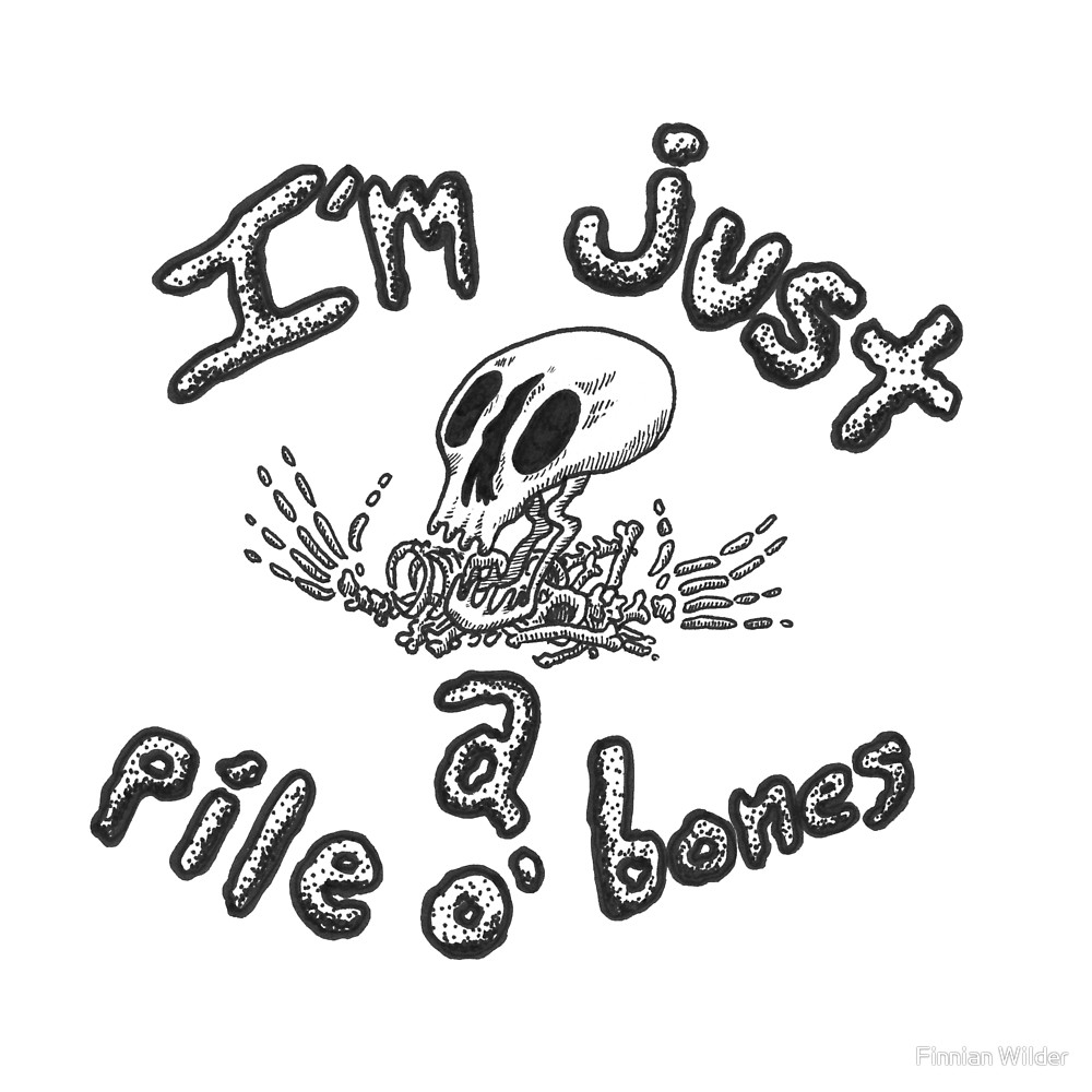 Pile Of Bones Drawing at PaintingValley.com | Explore collection of ...
