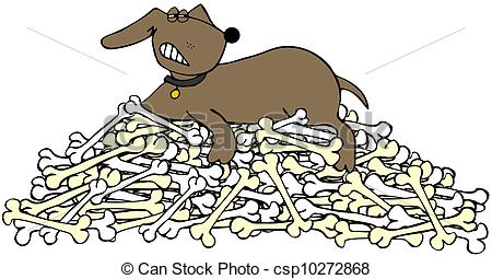450x255 dog protecting a pile of bones a snarling dog protecting a pile - Pile Of Bones Drawing