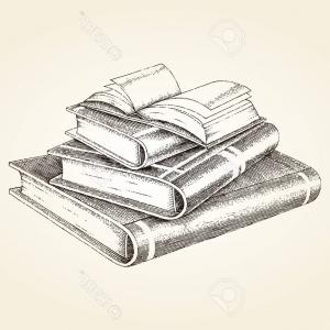 300x300 free stack of books vectors lazttweet - Pile Of Books Drawing